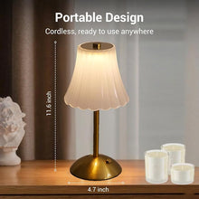 Load image into Gallery viewer, Cordless Brass LED Table Lamp