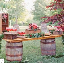 Load image into Gallery viewer, Wine Barrel Bar w/ Wood Top